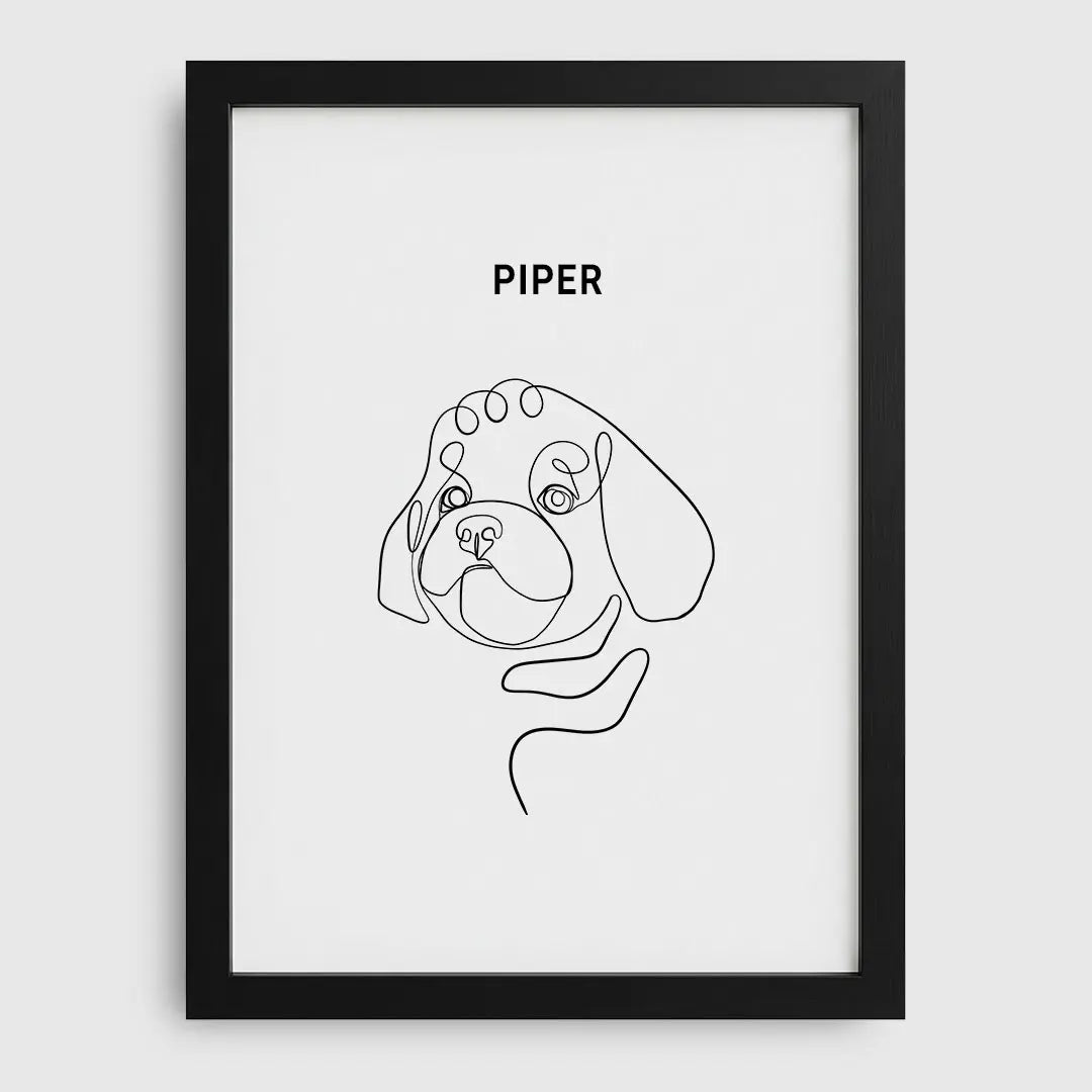 Line Art Pet Portrait