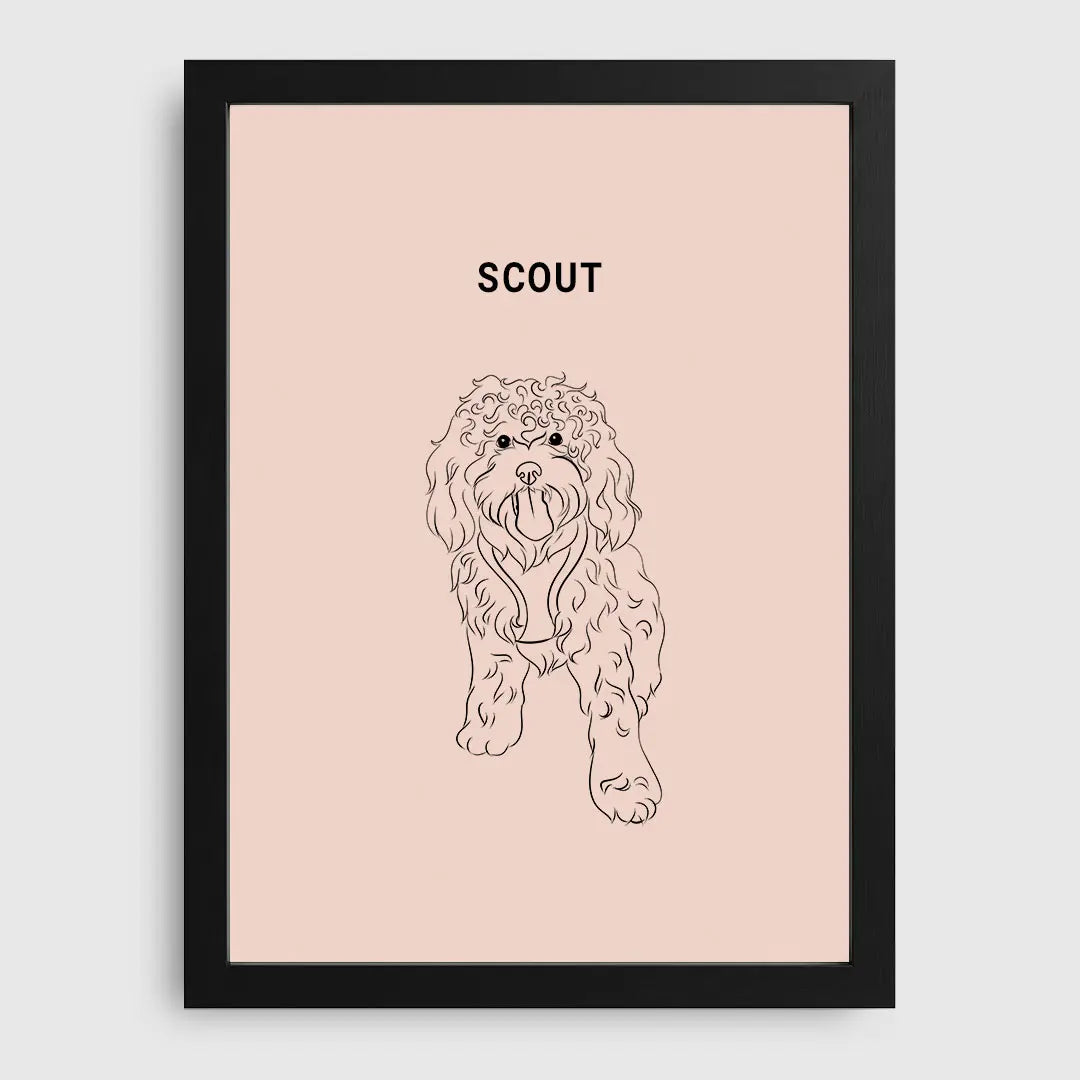 Line Art Pet Portrait
