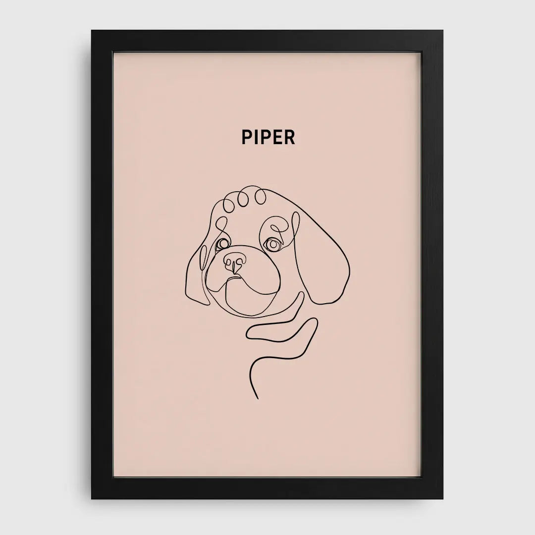 Line Art Pet Portrait