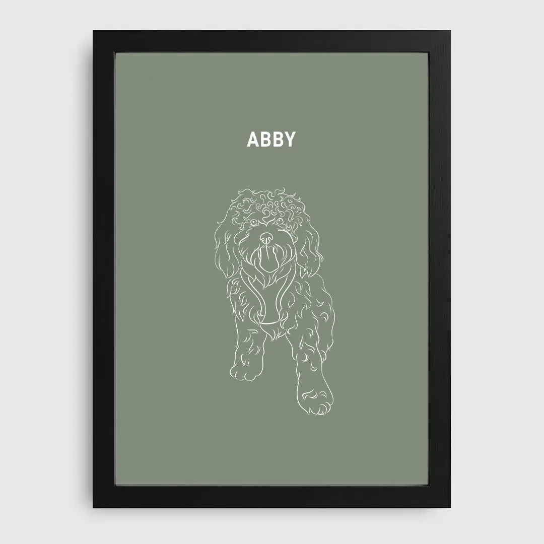 Line Art Pet Portrait
