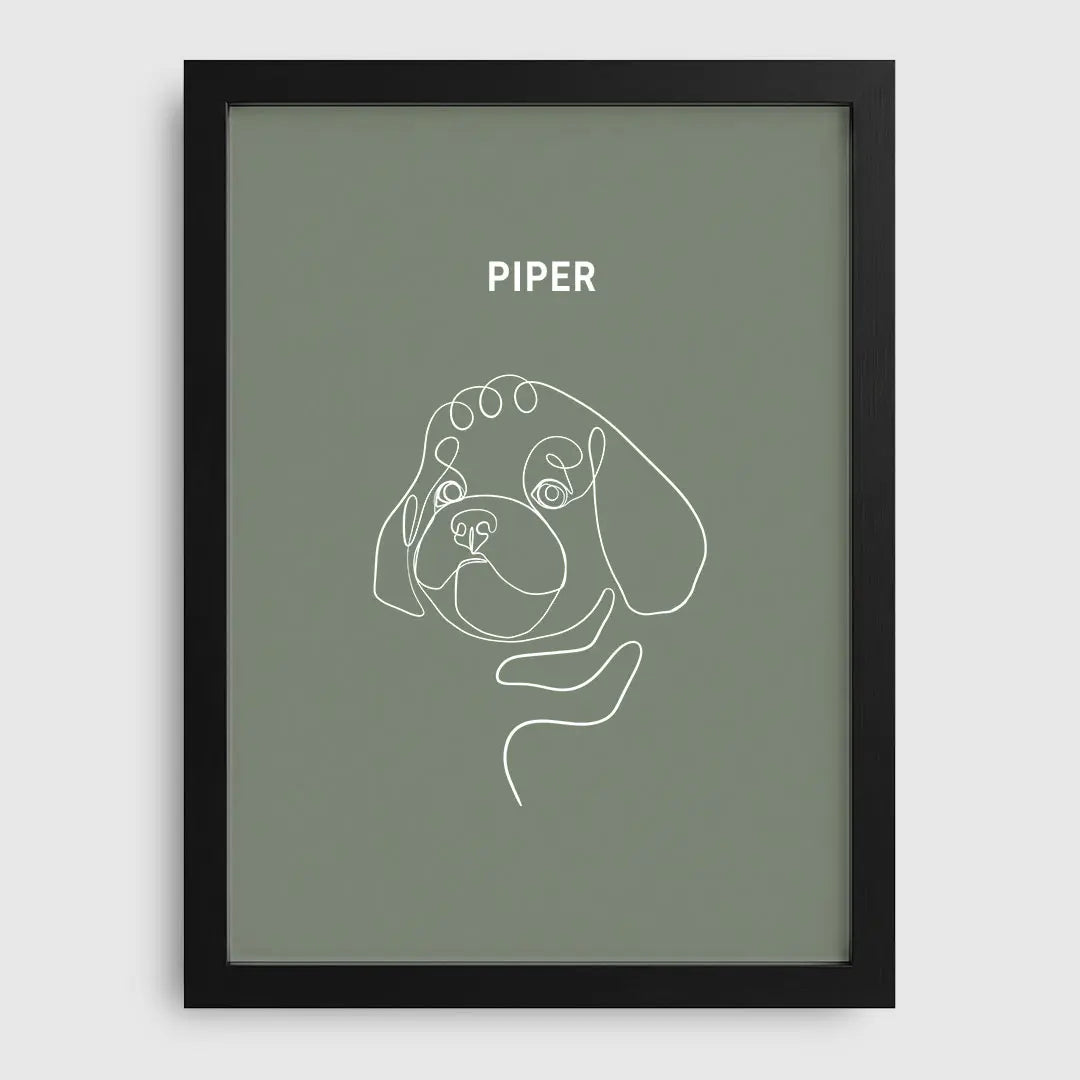 Line Art Pet Portrait