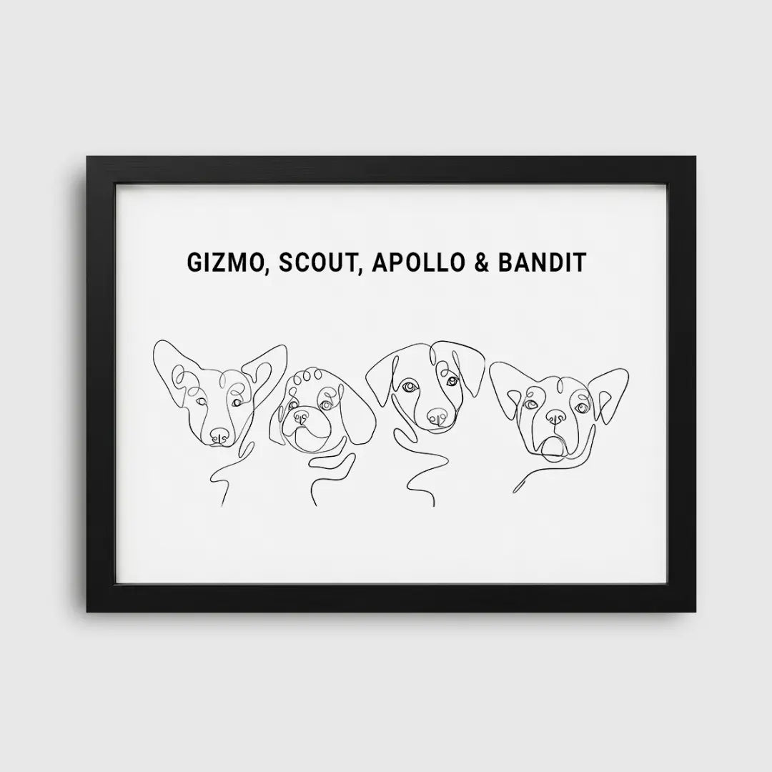 Line Art Pet Portrait