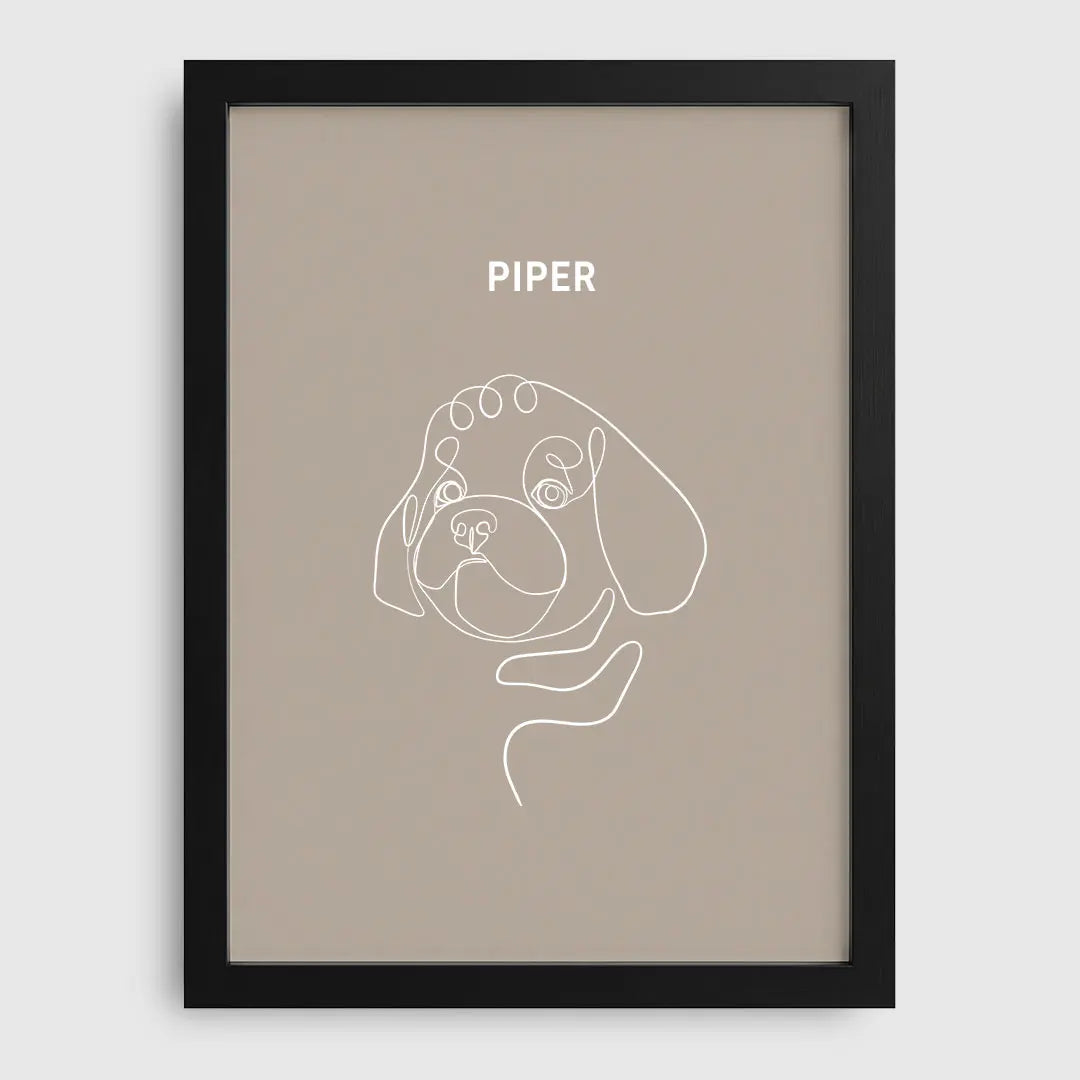 Line Art Pet Portrait