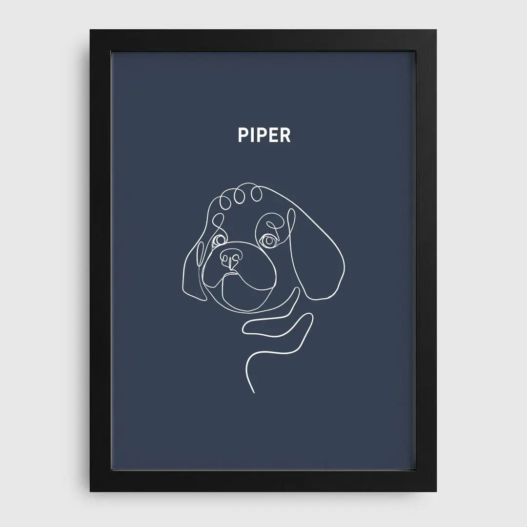 Line Art Pet Portrait