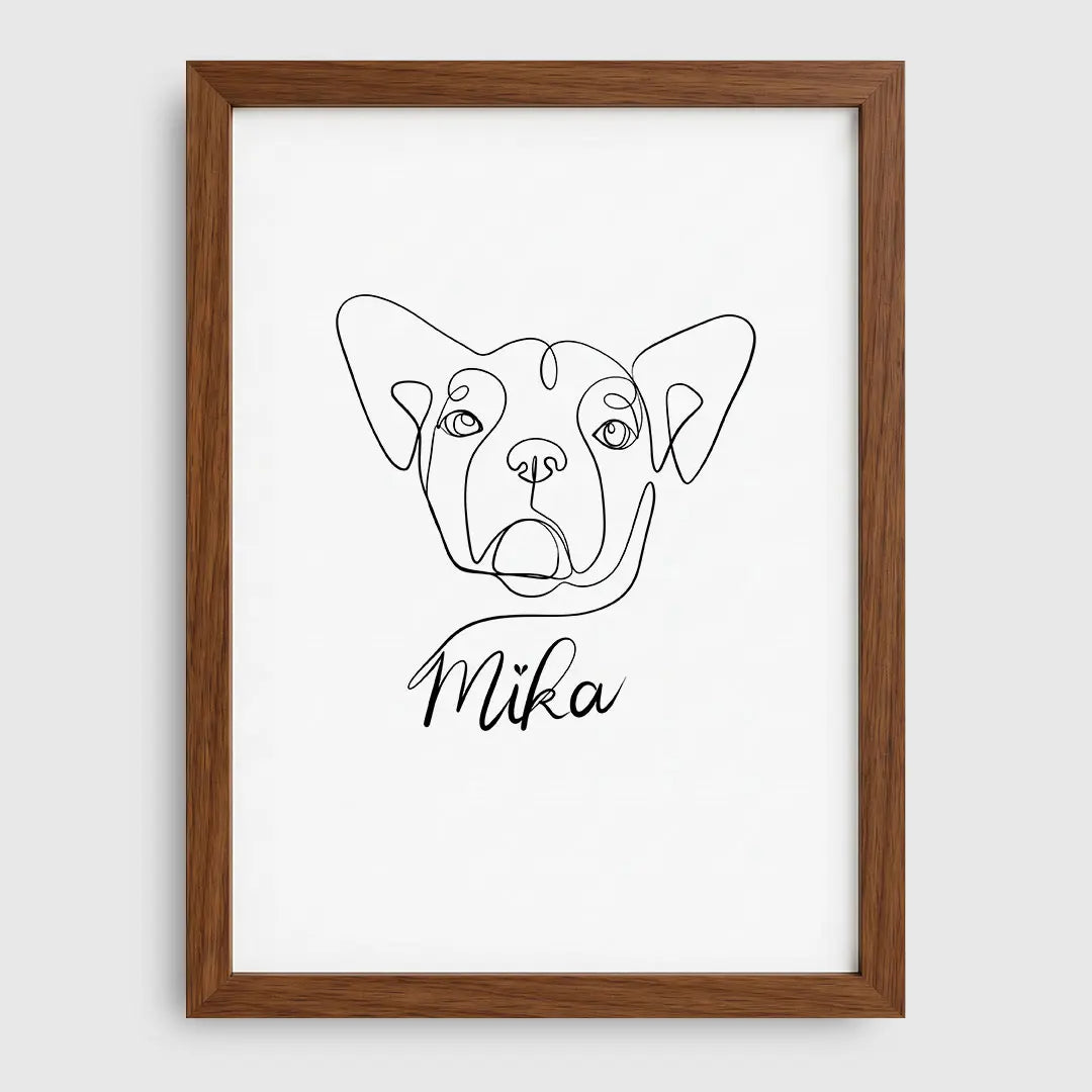 Line Art Pet Portrait