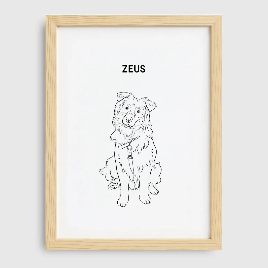 Line Art Pet Portrait