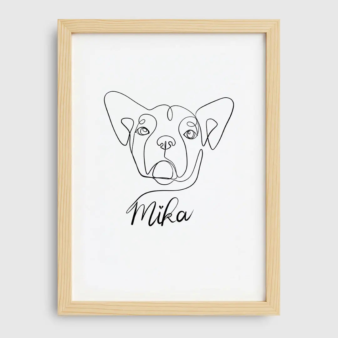 Line Art Pet Portrait