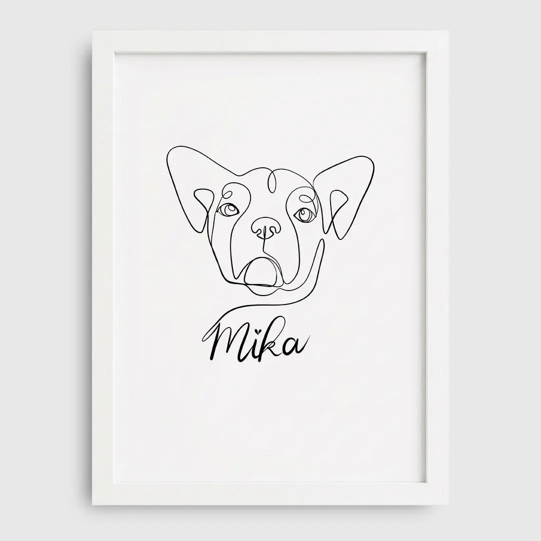 Line Art Pet Portrait