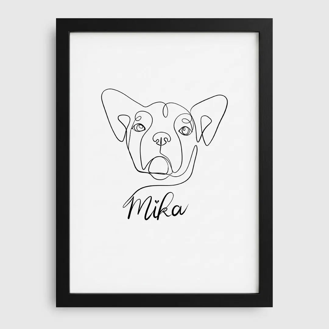 Line Art Pet Portrait