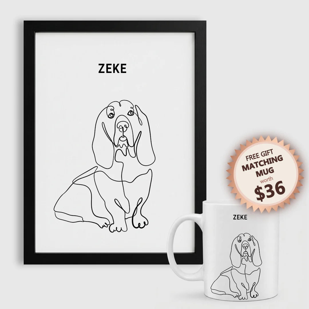 Line Art Pet Portrait