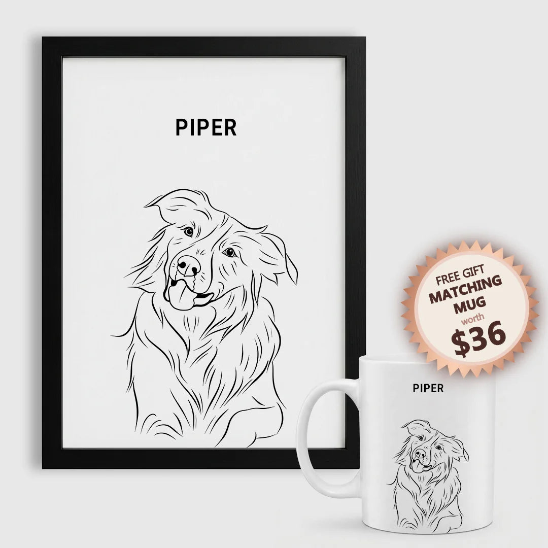 Line Art Pet Portrait