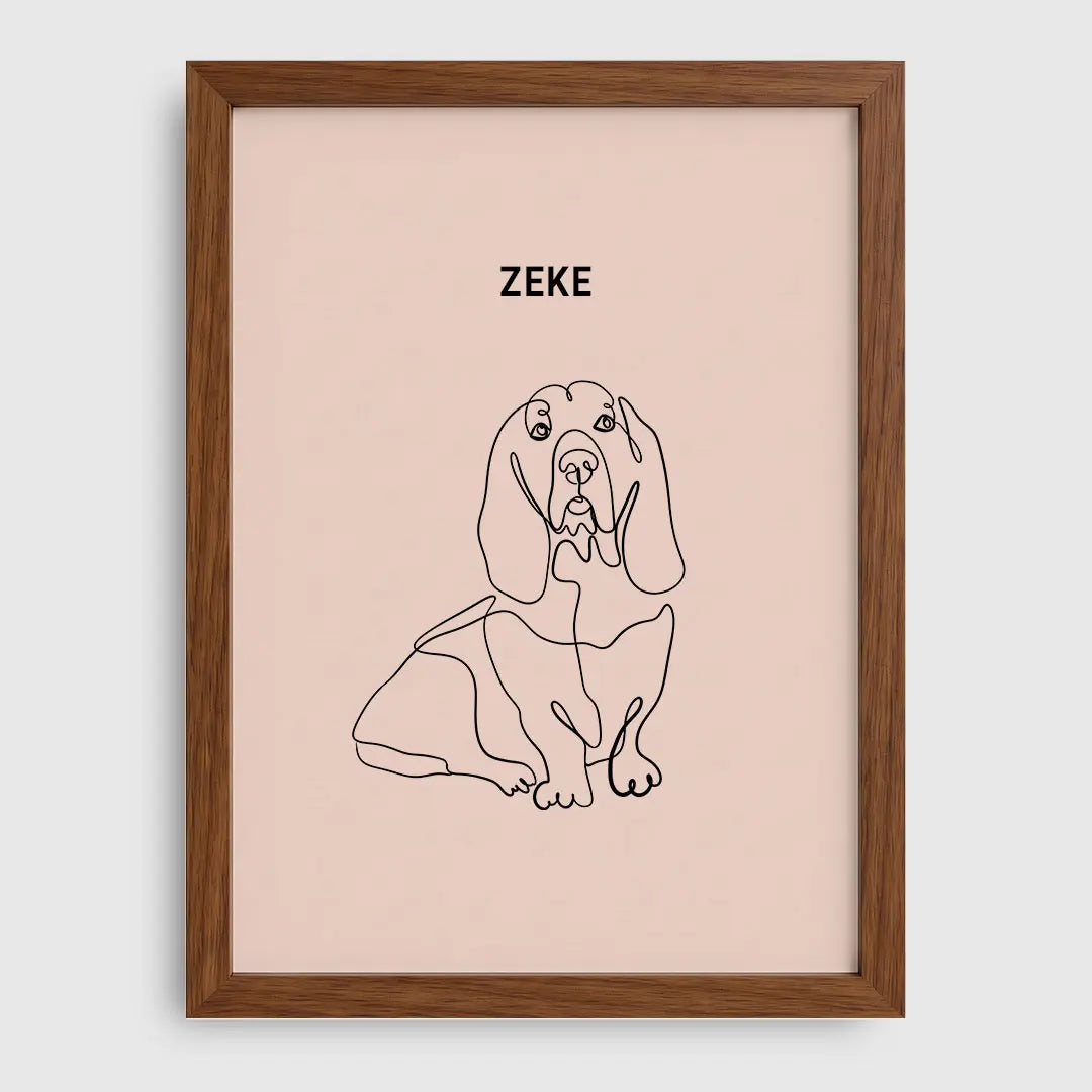 Line Art Pet Portrait