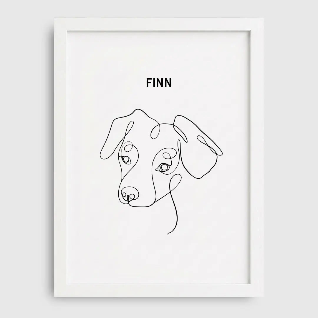 Line Art Pet Portrait
