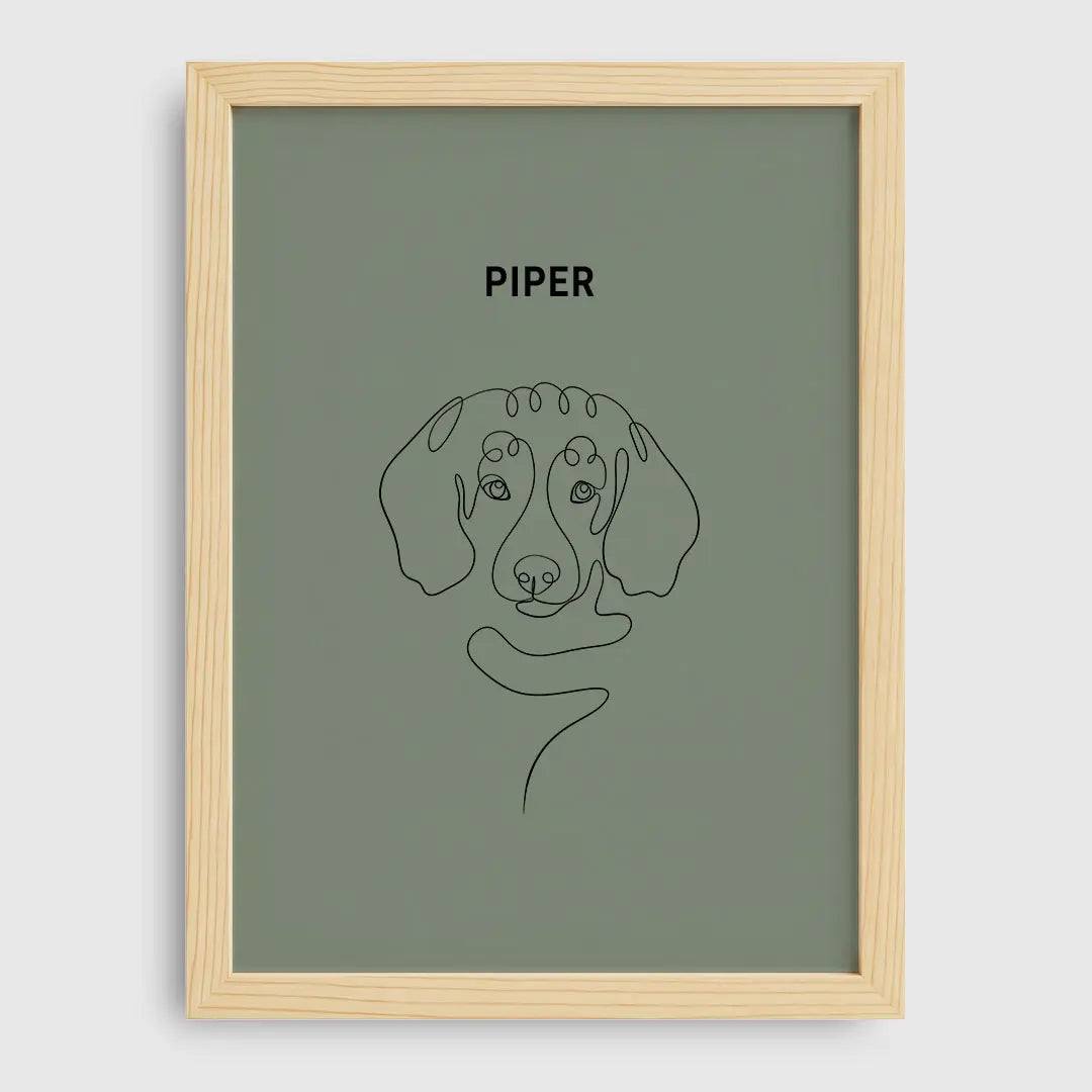Line Art Pet Portrait