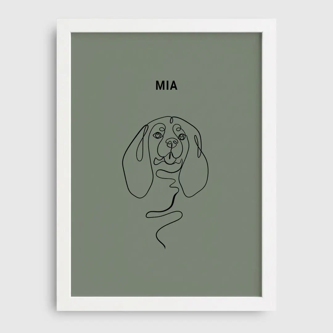 Line Art Pet Portrait
