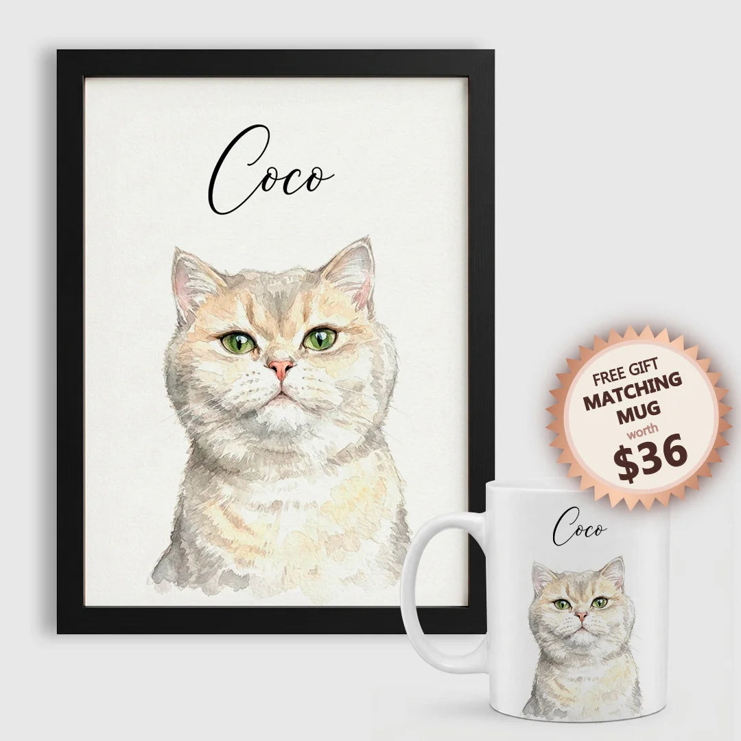 Watercolor Pet Portrait