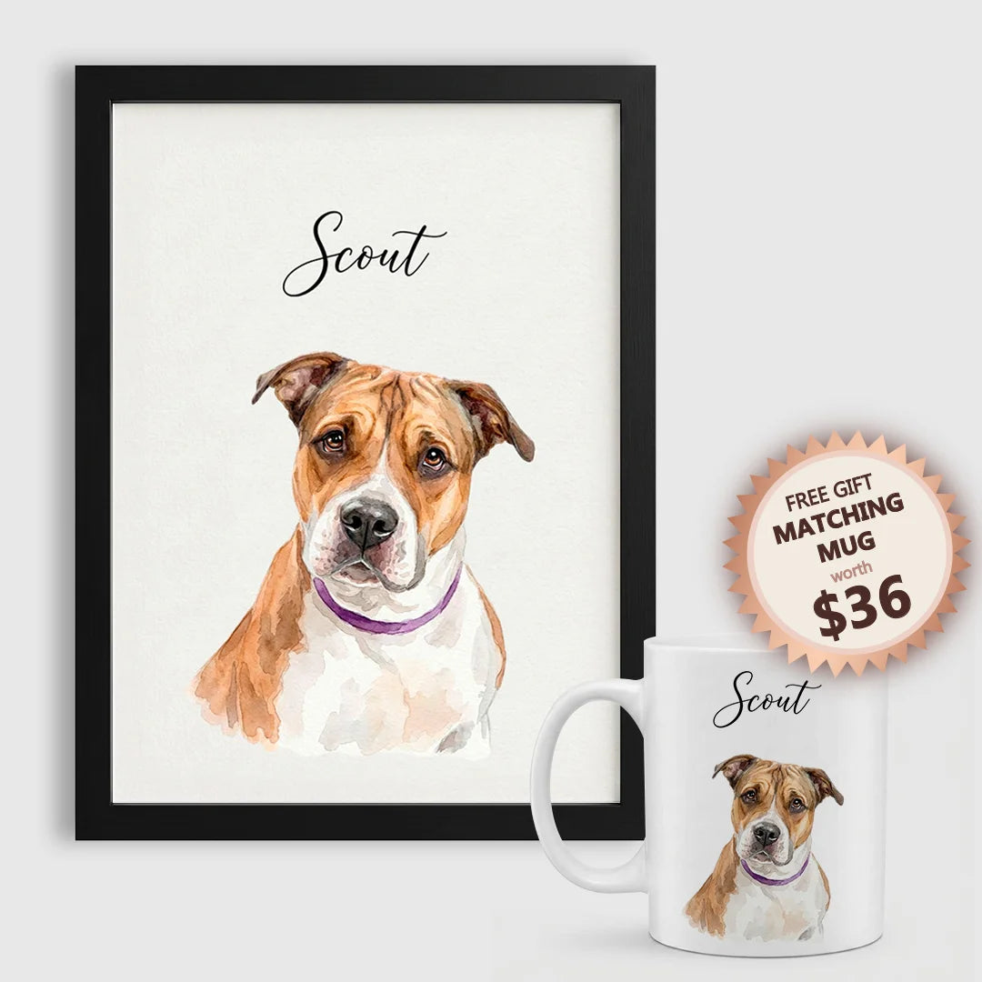 Watercolor Pet Portrait