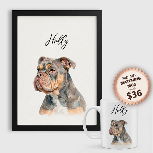 Watercolor Pet Portrait