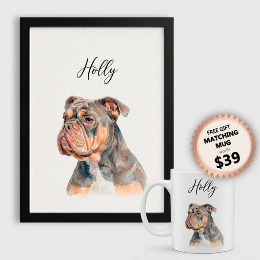 Watercolor Pet Portrait